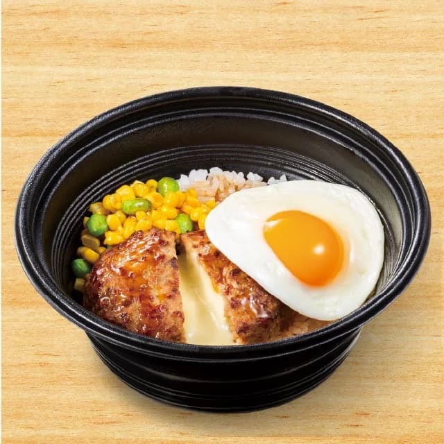 ミニチーズINロコモコ丼