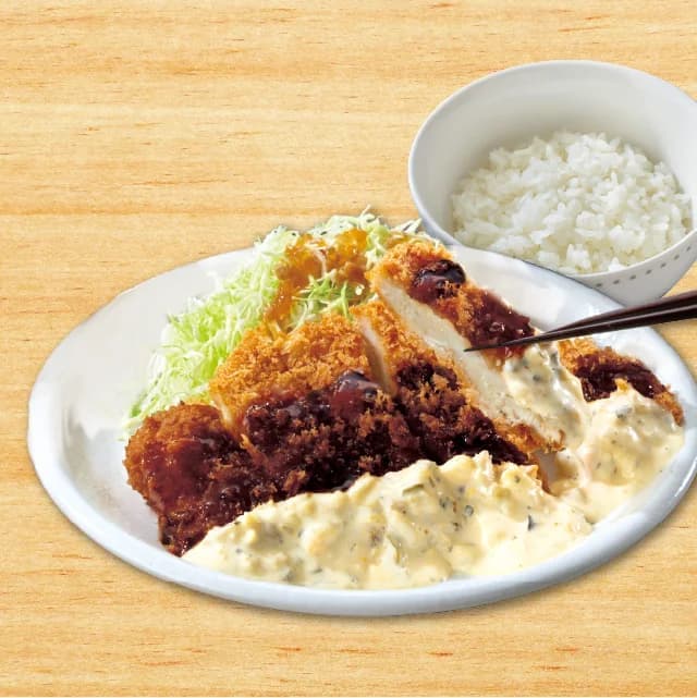 【ごはん大盛り無料】 ビッグチキンカツ弁当~黒酢タルタル~